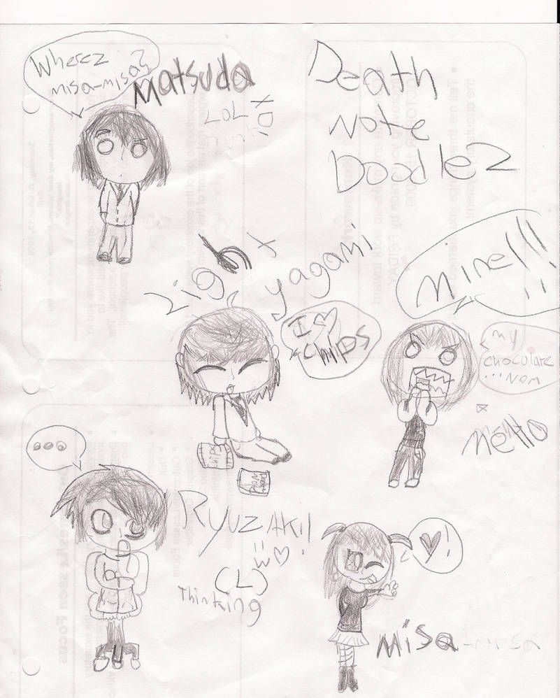 Deviantart Note Do death note doodles :D by xoxozimxo on DeviantArt