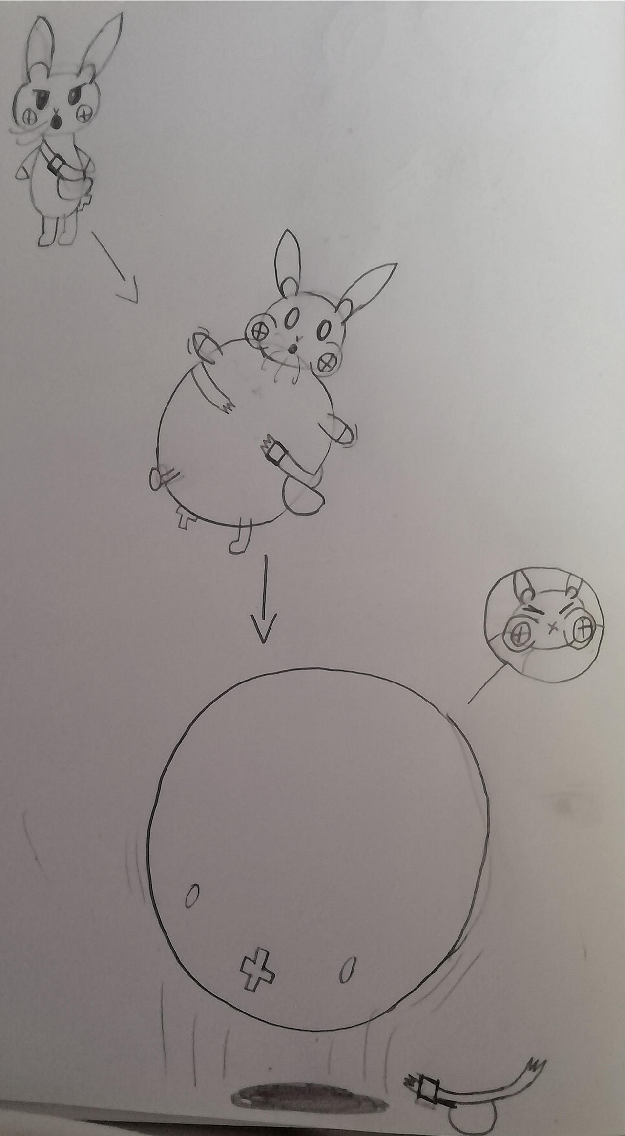 Pluffy inflation sequence by BigBluBalloon on DeviantArt