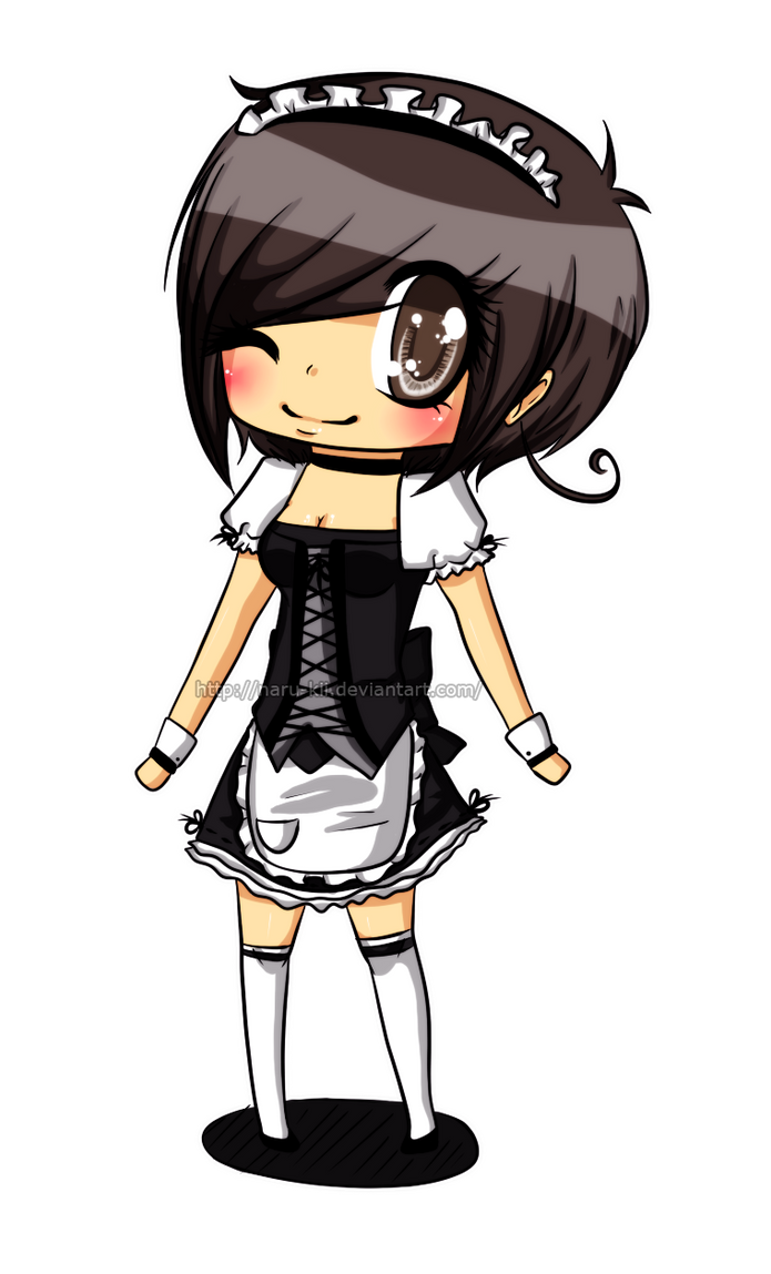 Chibi Maki -maid outfit- by NaruSparkles on DeviantArt.