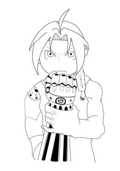 Edward Elric Lineart