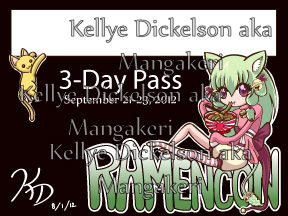 Ramencon 2012 Badge Design Entry by MangaKeri