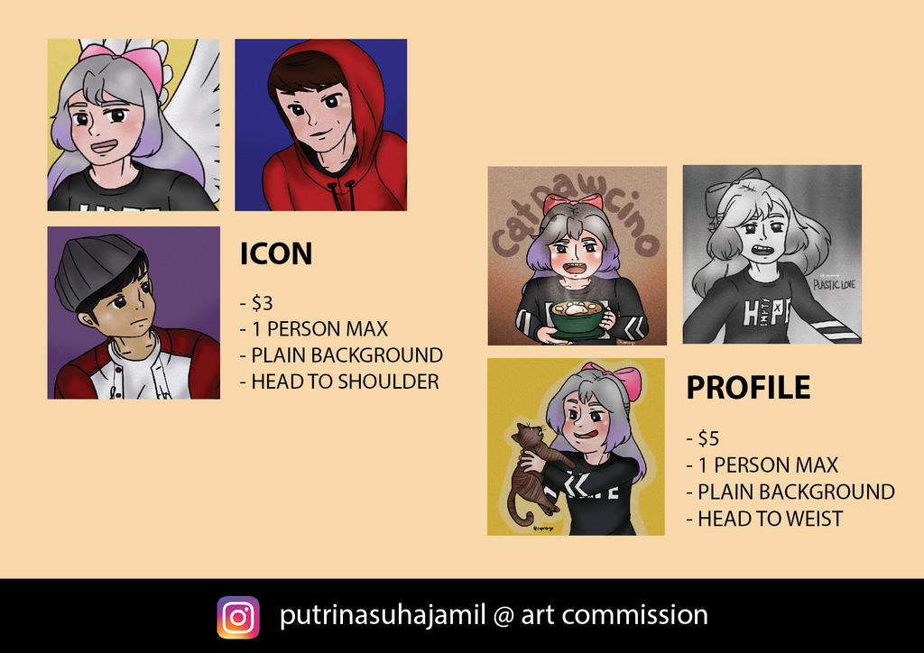 My art commission price