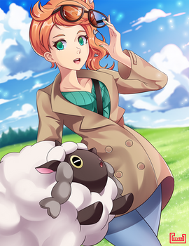 Sonia and Wooloo