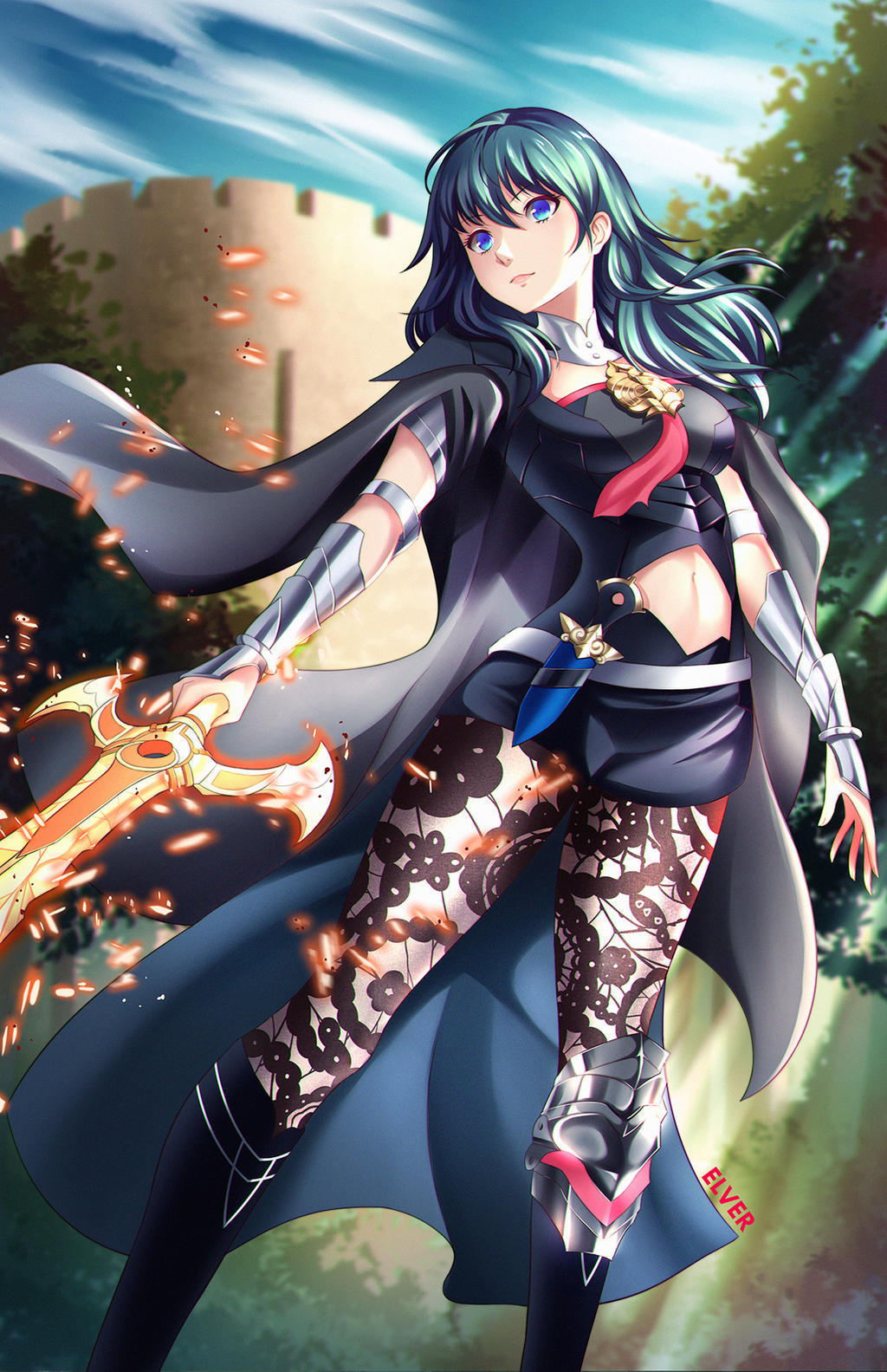 Female Byleth by Elver-Lee on DeviantArt