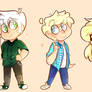 MYSTREET Travis, emmalyn, Garroth chibis