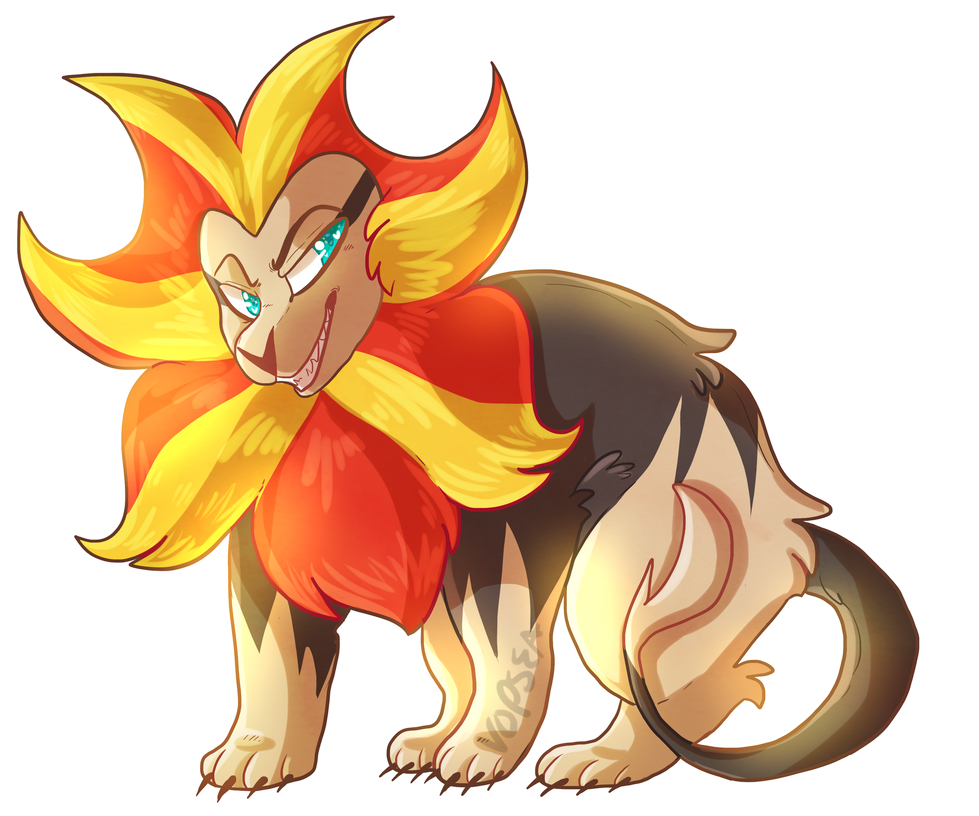 Pyroar by Keapoki on DeviantArt