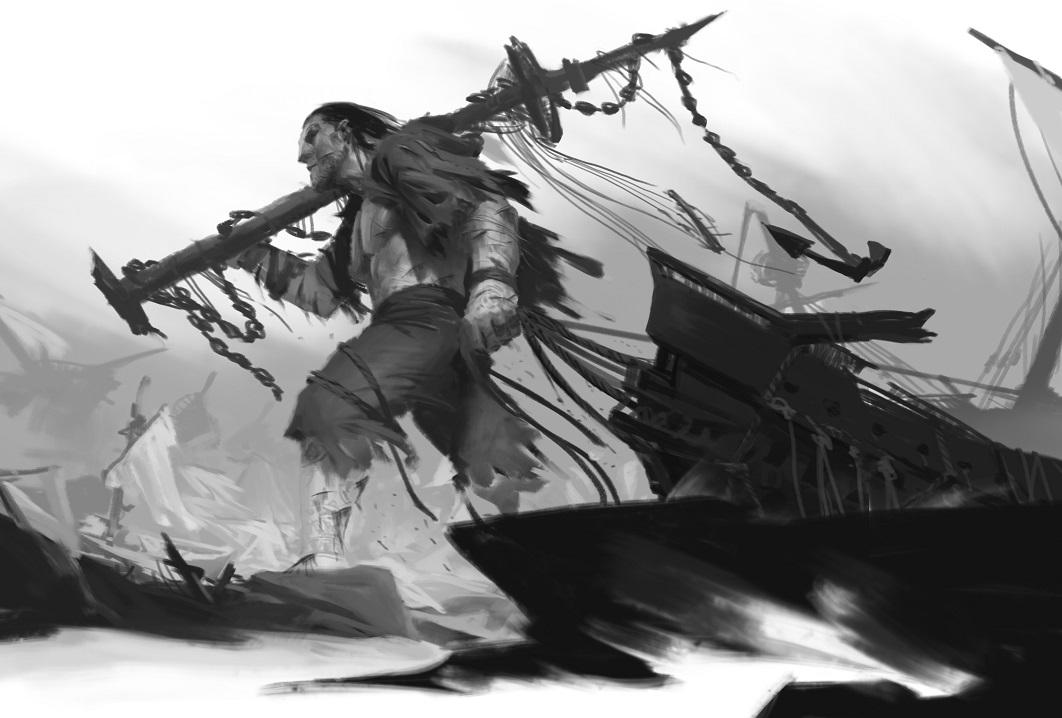 Giant Fishman by JiHunLee on DeviantArt