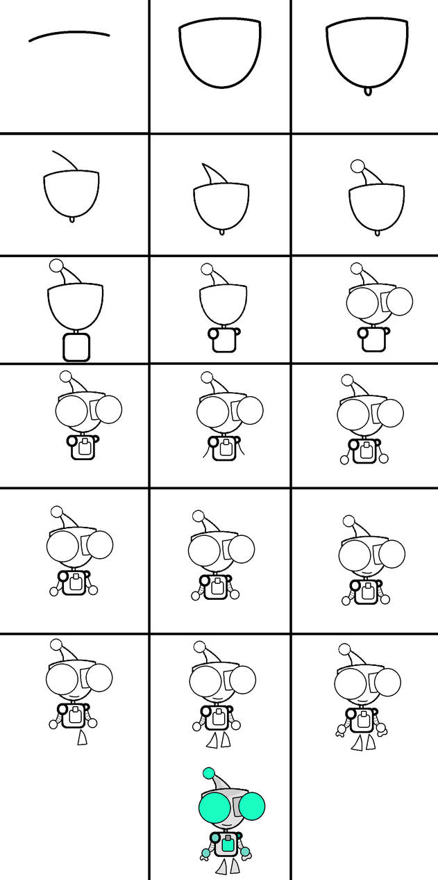 How to draw GIR by CuteYoshiLover on DeviantArt