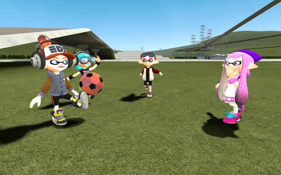 Playing with Cian and Richard