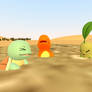 Charmander And Friends' Struggle In Quicksand