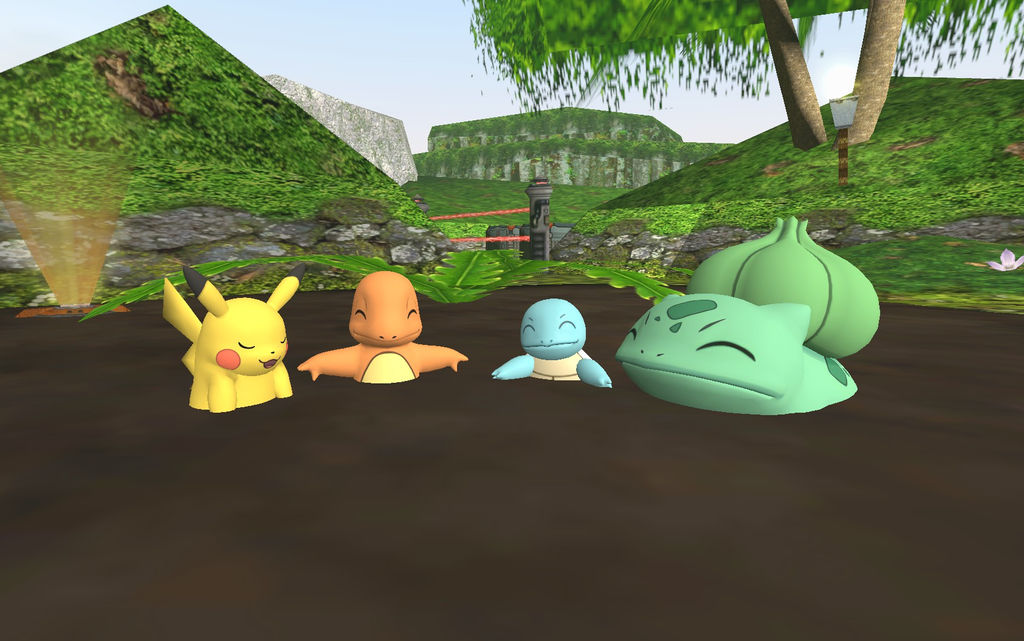 Pikachu's mudbath with friends by CuteYoshiLover on DeviantArt
