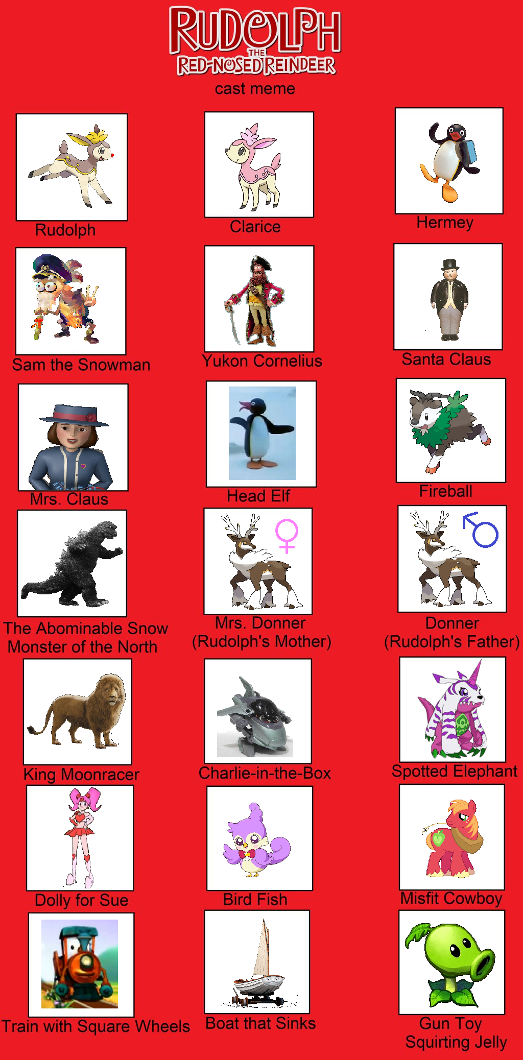 Mty Rudolph My Rudolph cast meme by CuteYoshiLover on DeviantArt