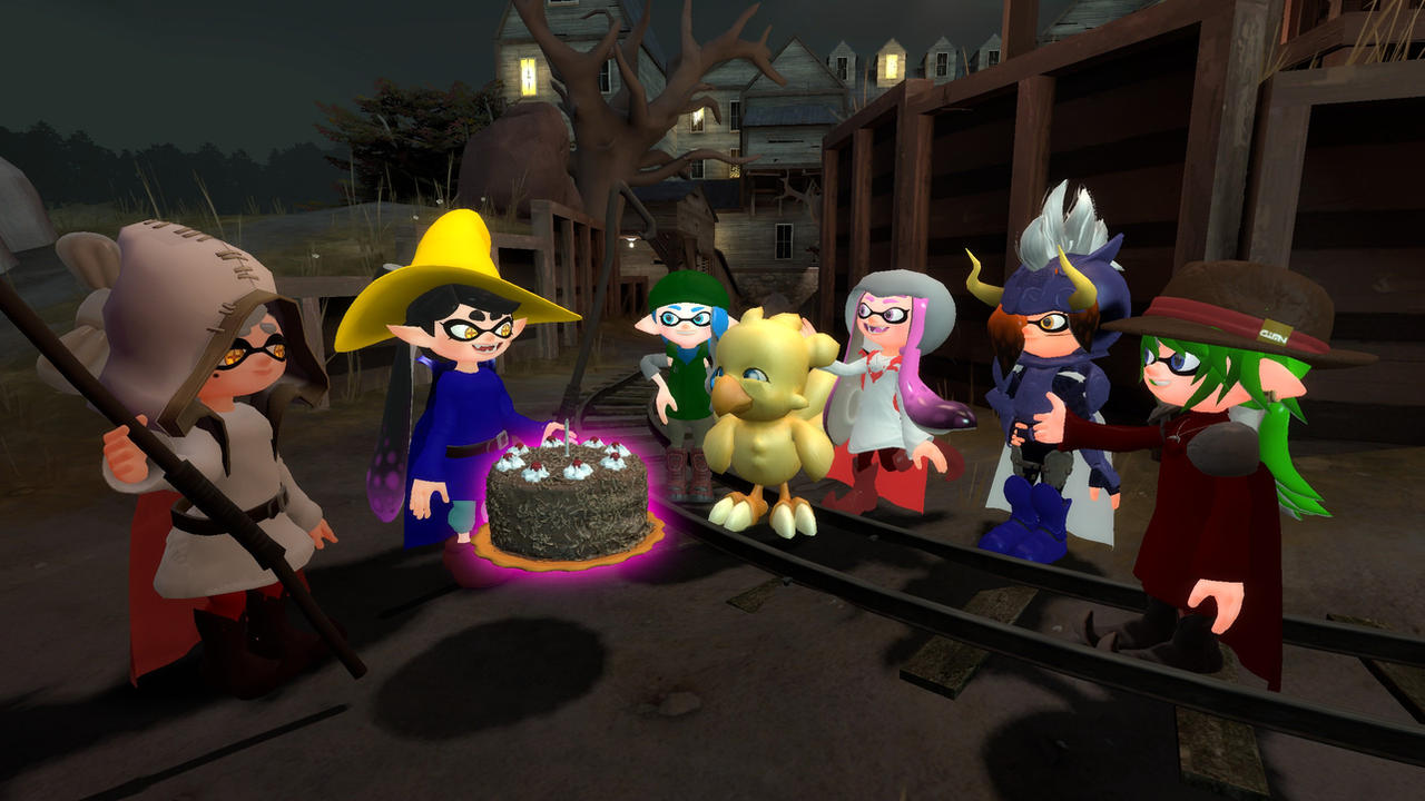 A magical cake for the birthday knight! by CuteYoshiLover on DeviantArt