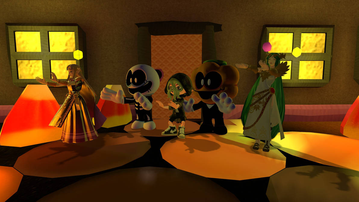 Spooky dance by CuteYoshiLover on DeviantArt