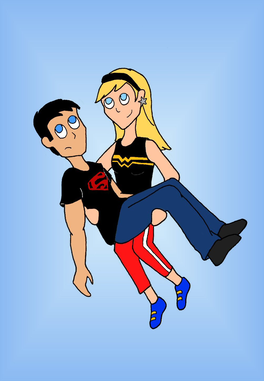 Young Justice - Superboy and Wonder Girl