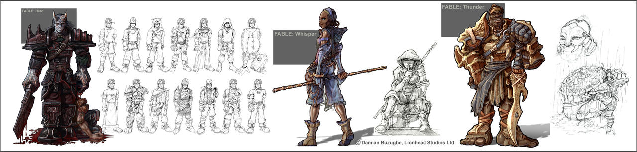 Fable hero designs by OmenD4 on DeviantArt