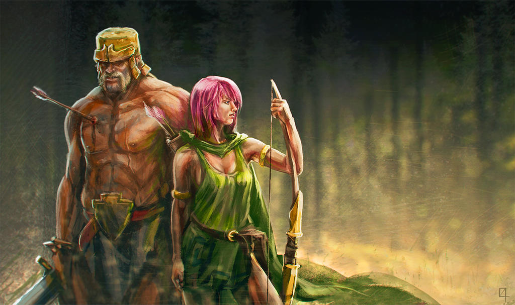 Barbarian King design art - Clash of Clans Wallpapers