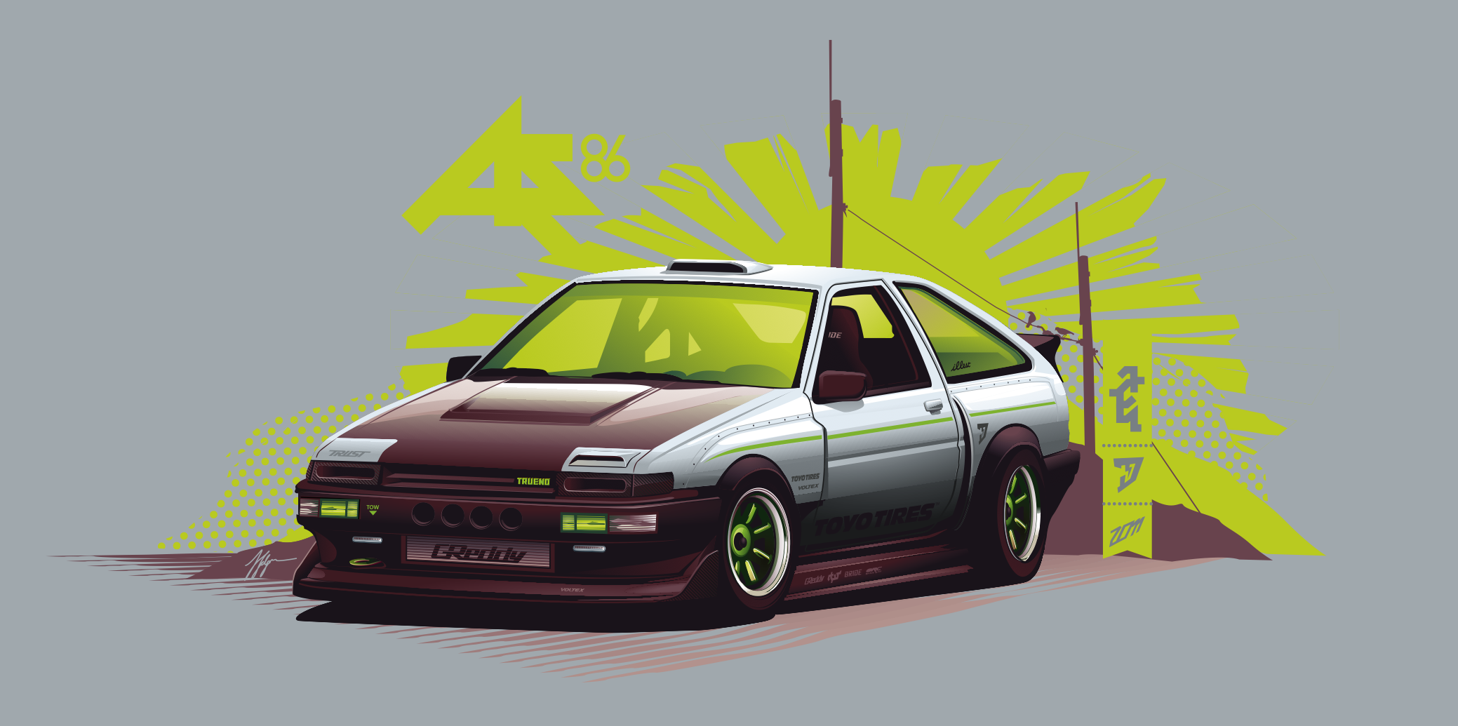 ae86 trueno vector