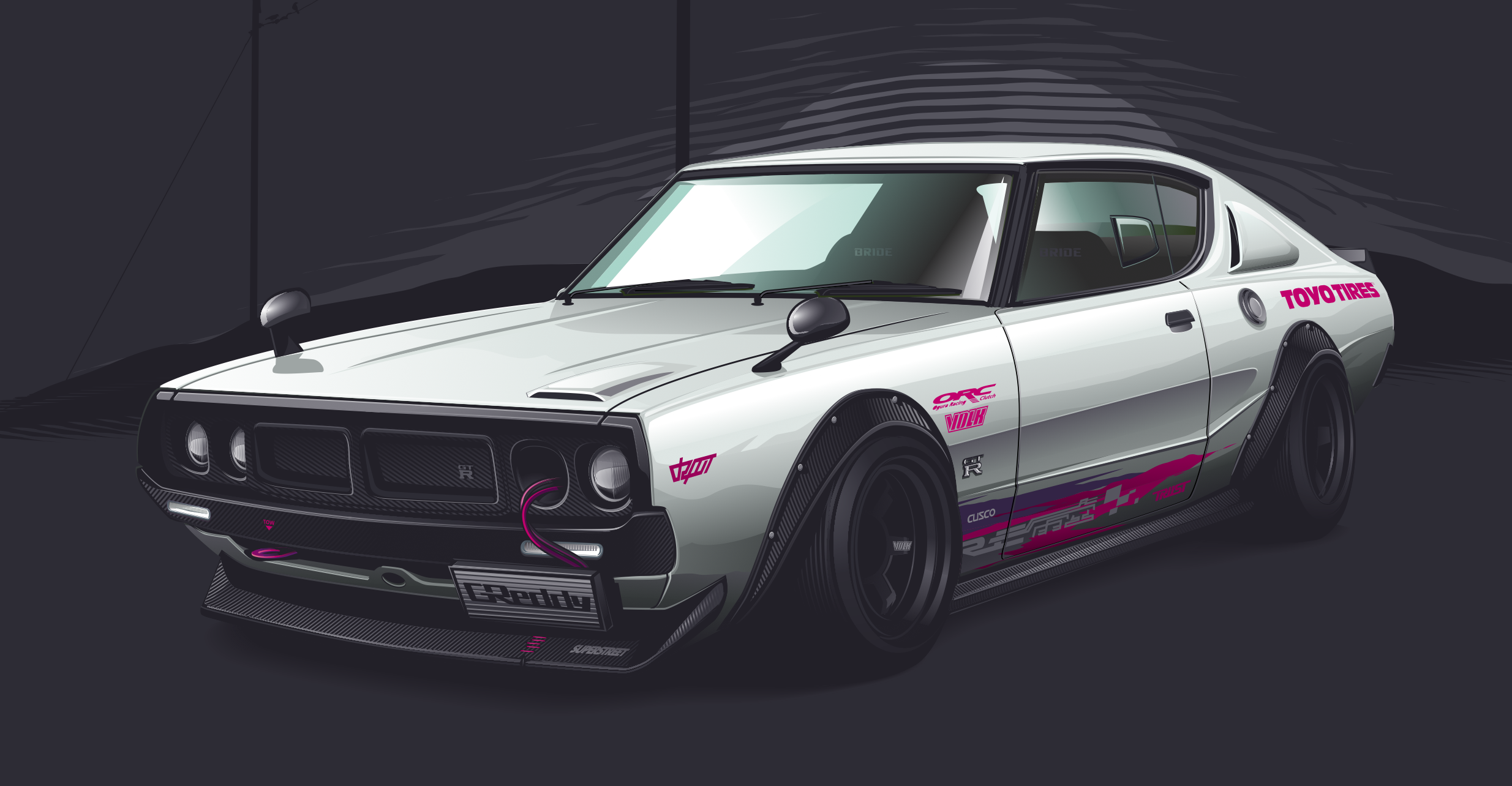 classic skyline gtr vector