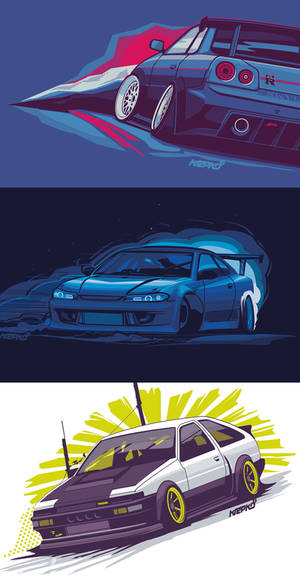 krepkokrepko s15 r34 and ae86 shirt designs