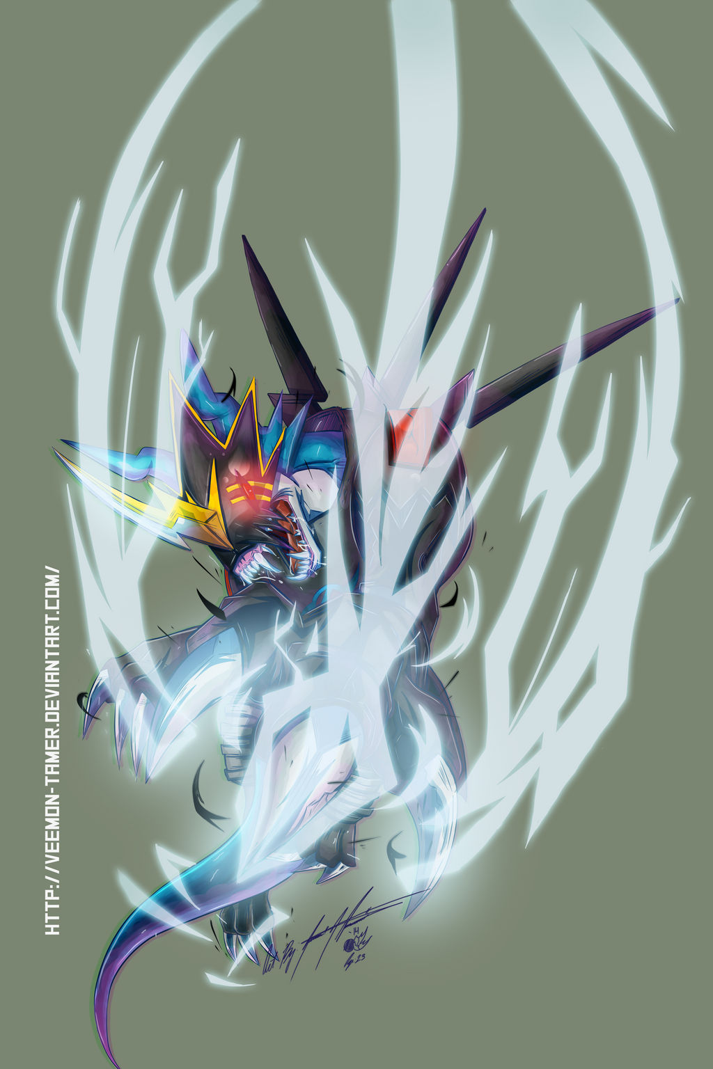 Digimon Fusion CCG FAN CARD - RAIDRAMON ARTWORK