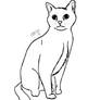 Realistic Warrior Cat Lineart