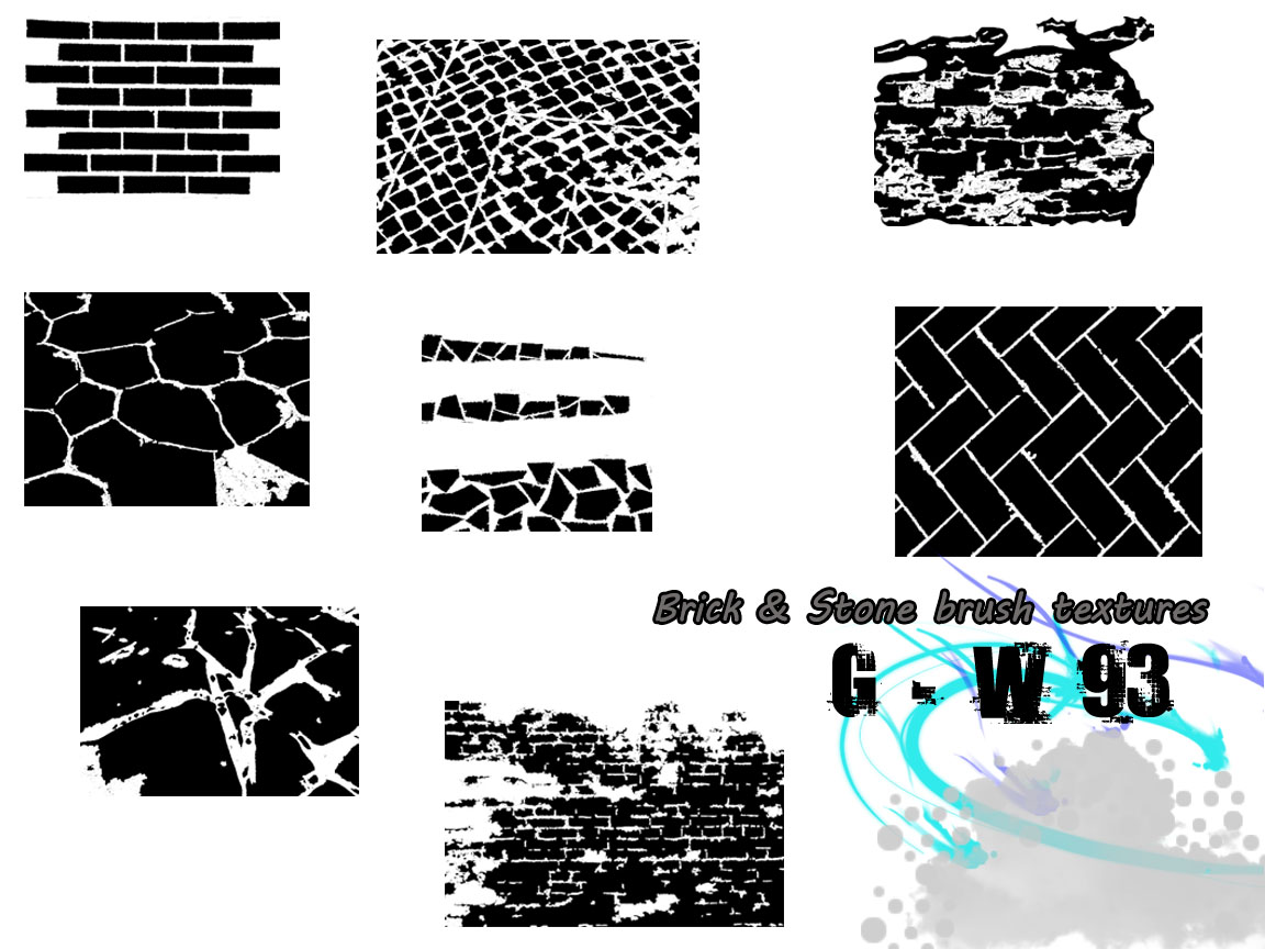 Brick and Stone textures - Photoshop brushes by G-W93 on DeviantArt