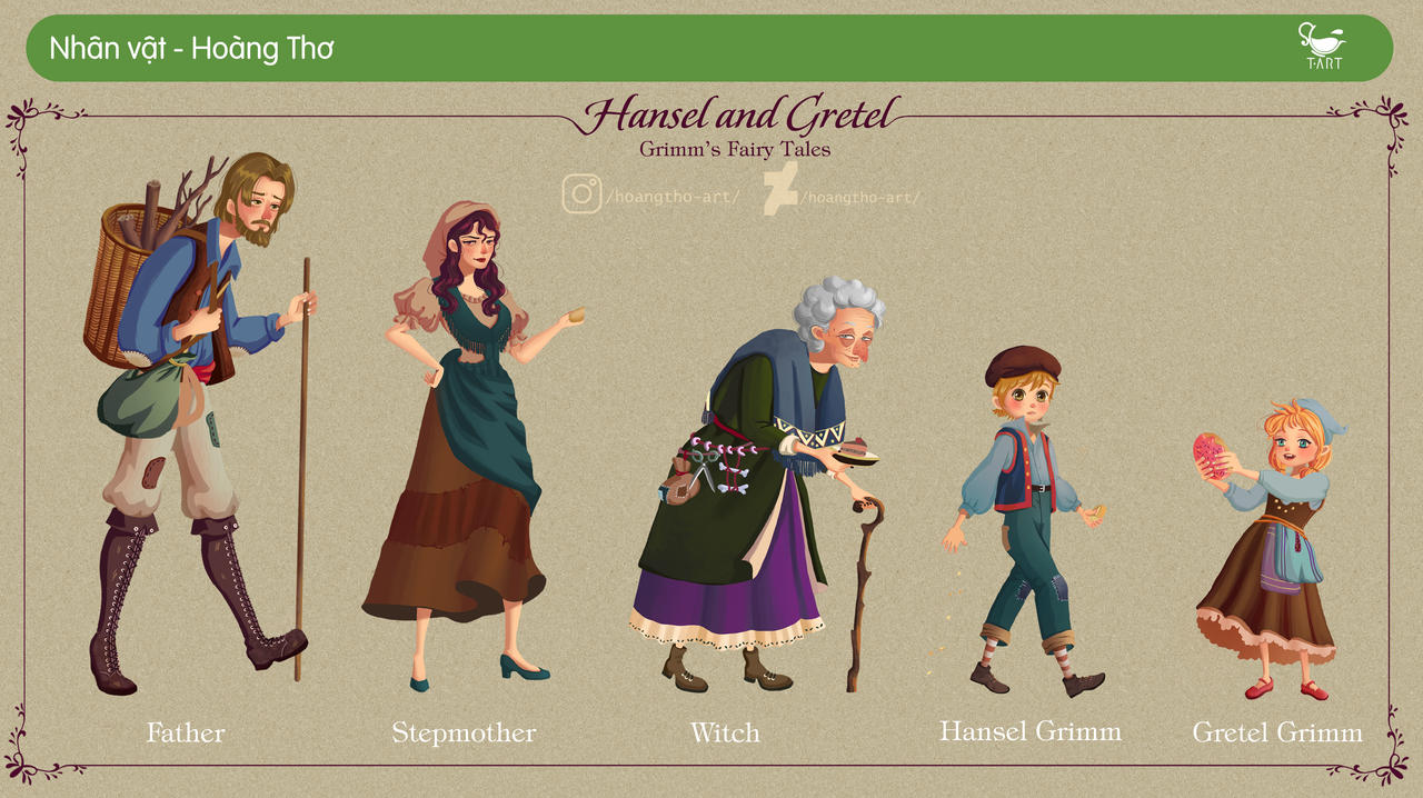 Hansel and Gretel Characters by Hoangtho-Art on DeviantArt