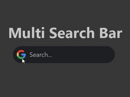 Multi Search Bar v1.1 | Rainmeter