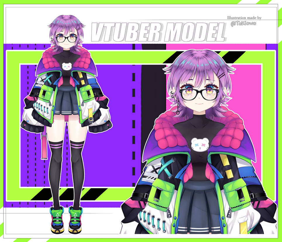 Vtuber Model 3 by VtTokiowo on DeviantArt