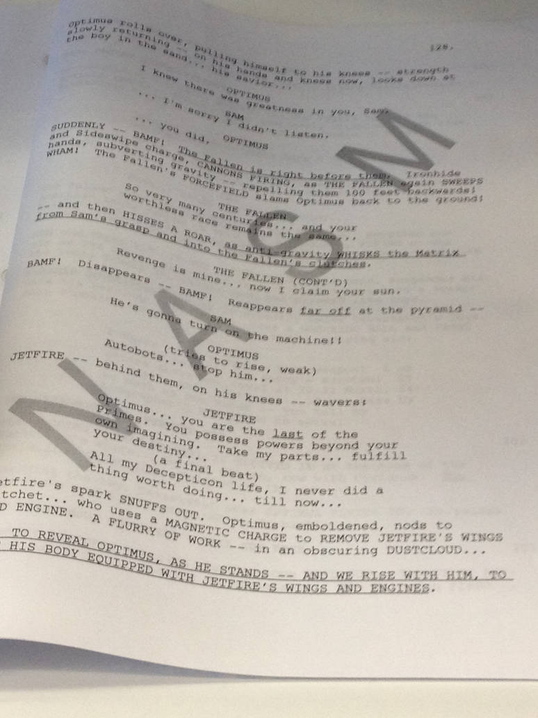 script from transformers 2 by techno3550 on DeviantArt
