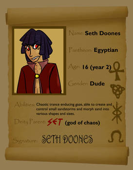 SETH DOONES STUDENT APP YEAR TWO