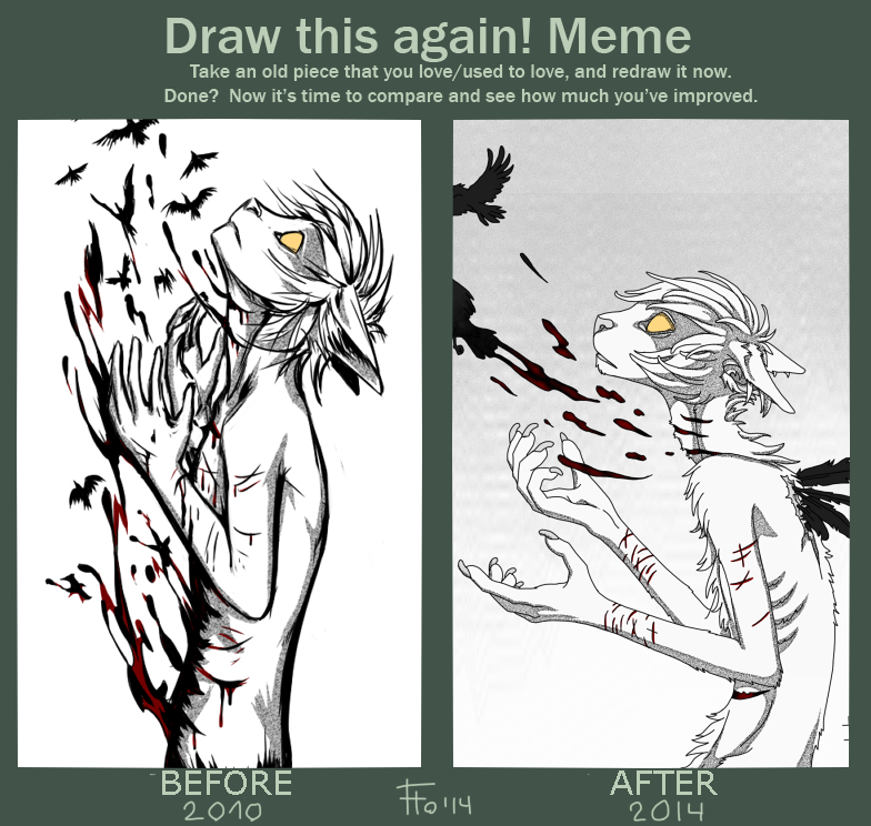 Draw this again meme: Alive