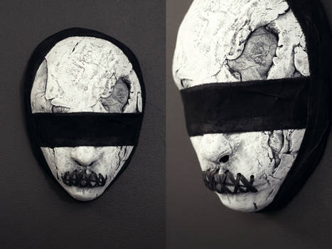 New mask - 'Blindfolded w stitches'