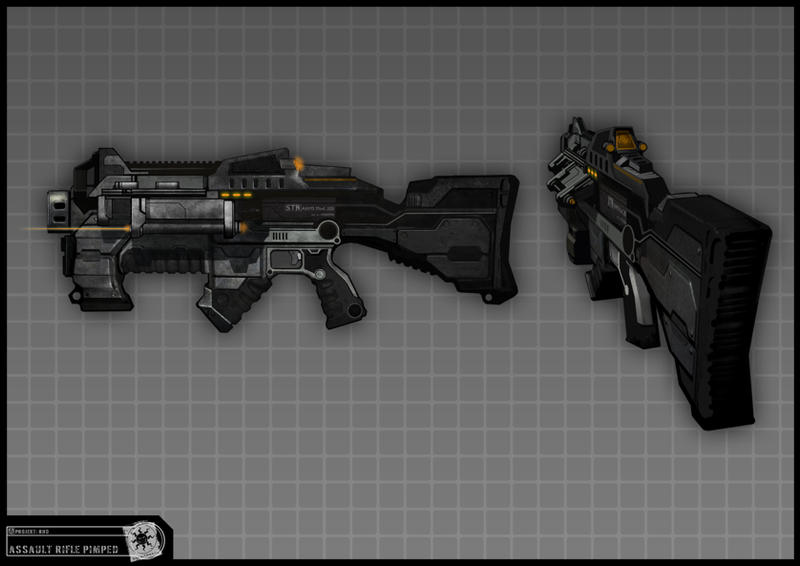 Concept Art RIDDICK AoDA - Assault rifle by torvenius on DeviantArt