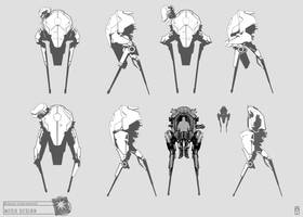 Concept Art RIDDICK AoDA - mech sketches