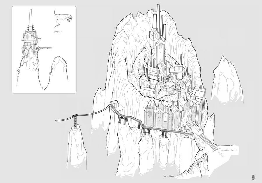 the DARKNESS Concept Art - Otherworld Castle