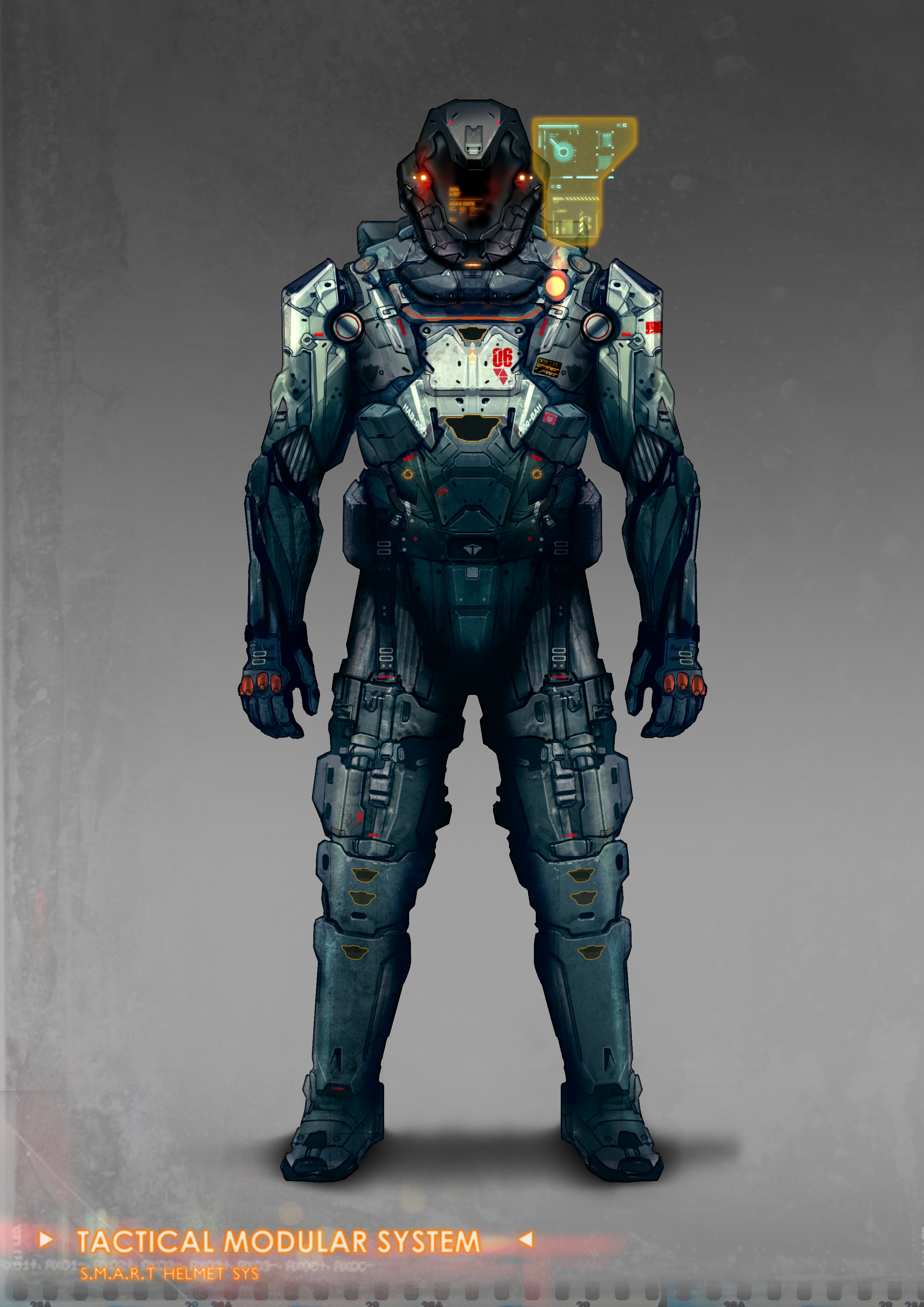 Modular Suit Commissioned concept art for soldier modular suit by torvenius on ...