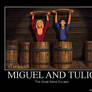 Miguel, Tulio and the Barrel