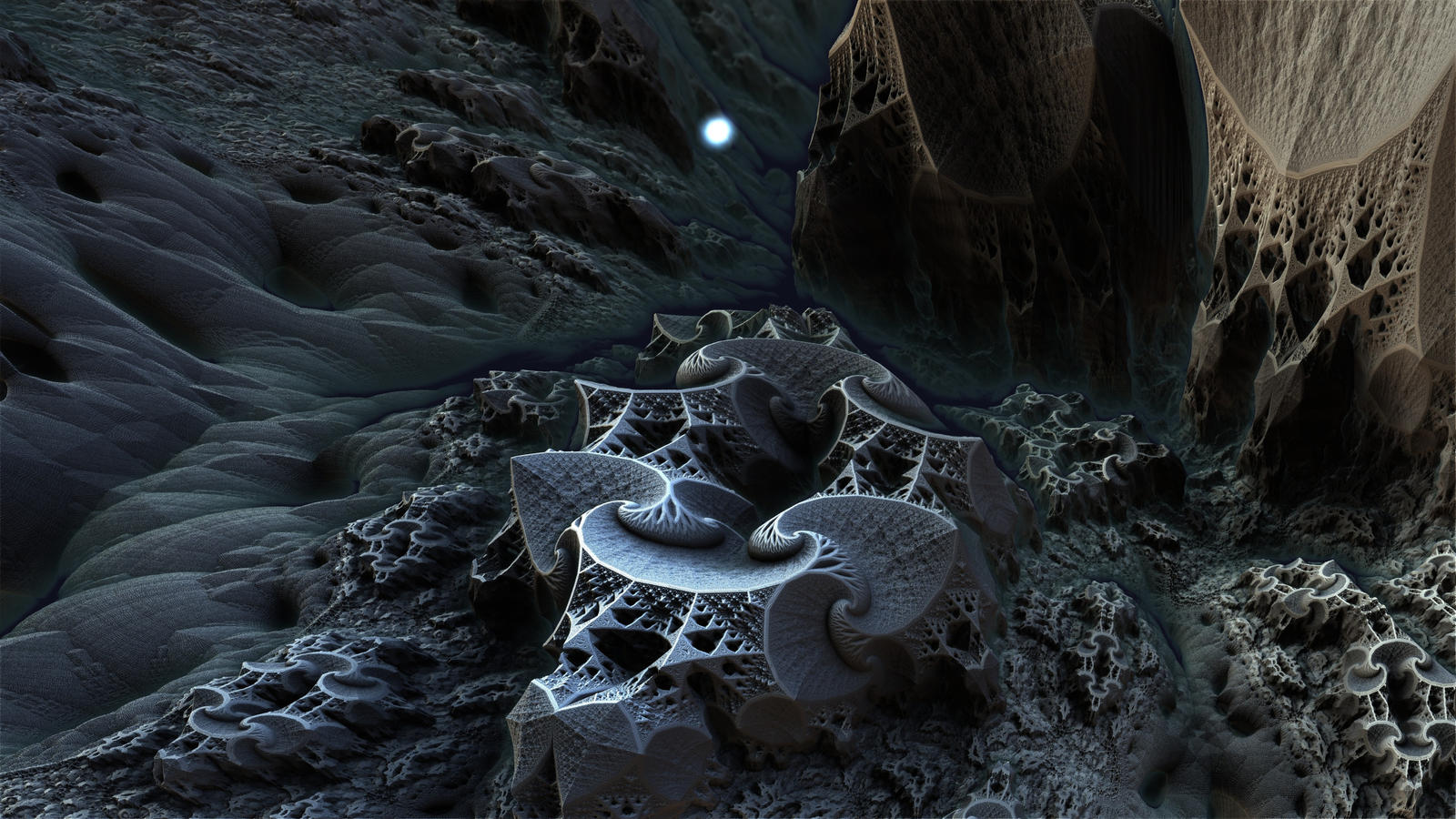 Fractal Death Valley 460 - Mandelbulb 3D fractal