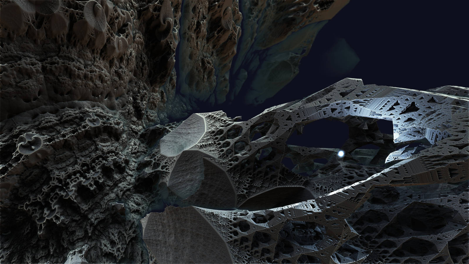 Fractal Death Valley 2620 - Mandelbulb 3D fractal by schizo604