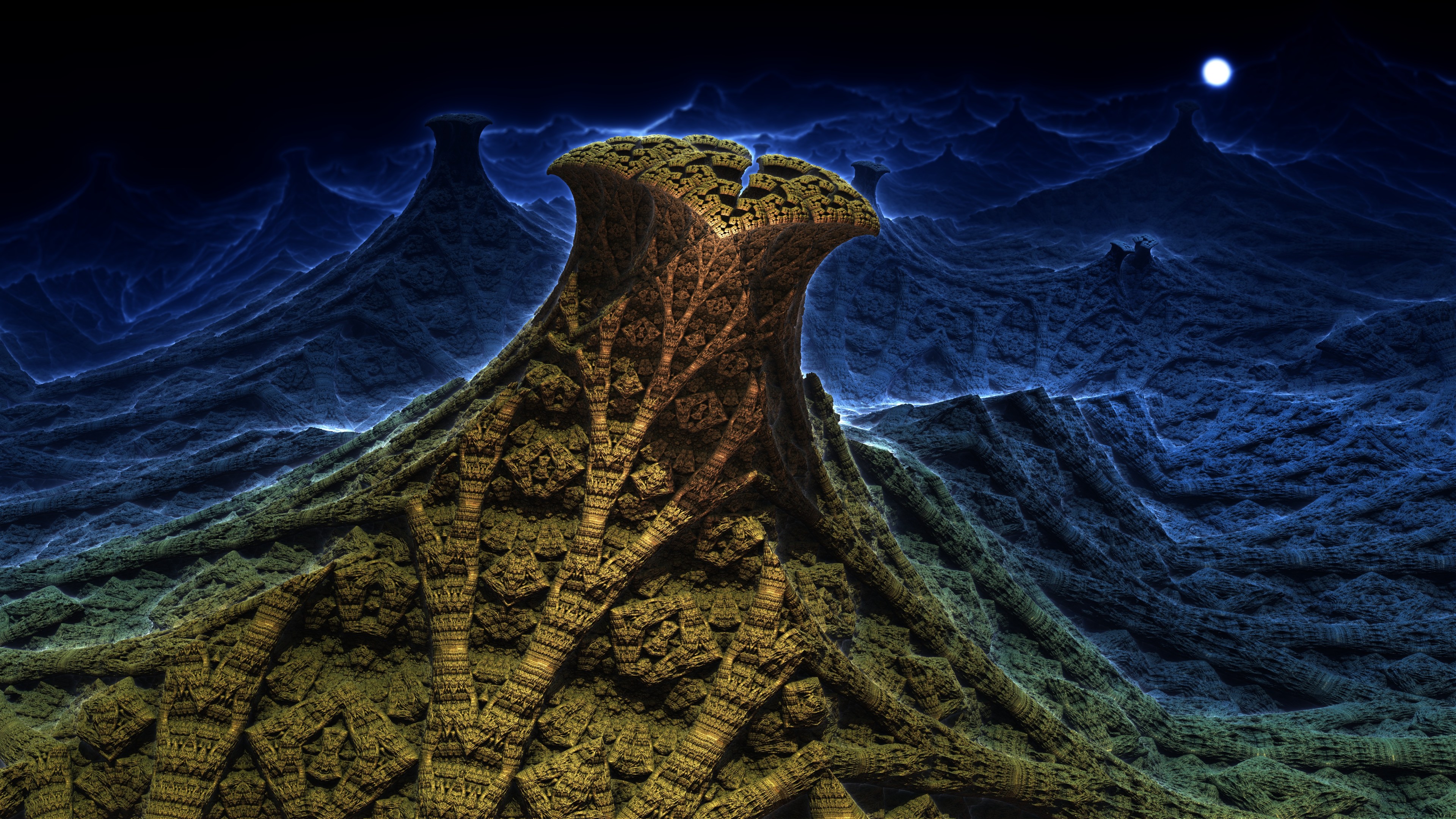 Full Moon Valley - Mandelbulb 3D fractal