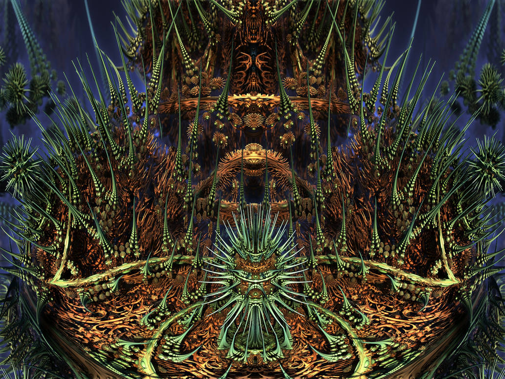 ABoxPlatinumBulb fram 1139 - Mandelbulb 3D fractal by schizo604