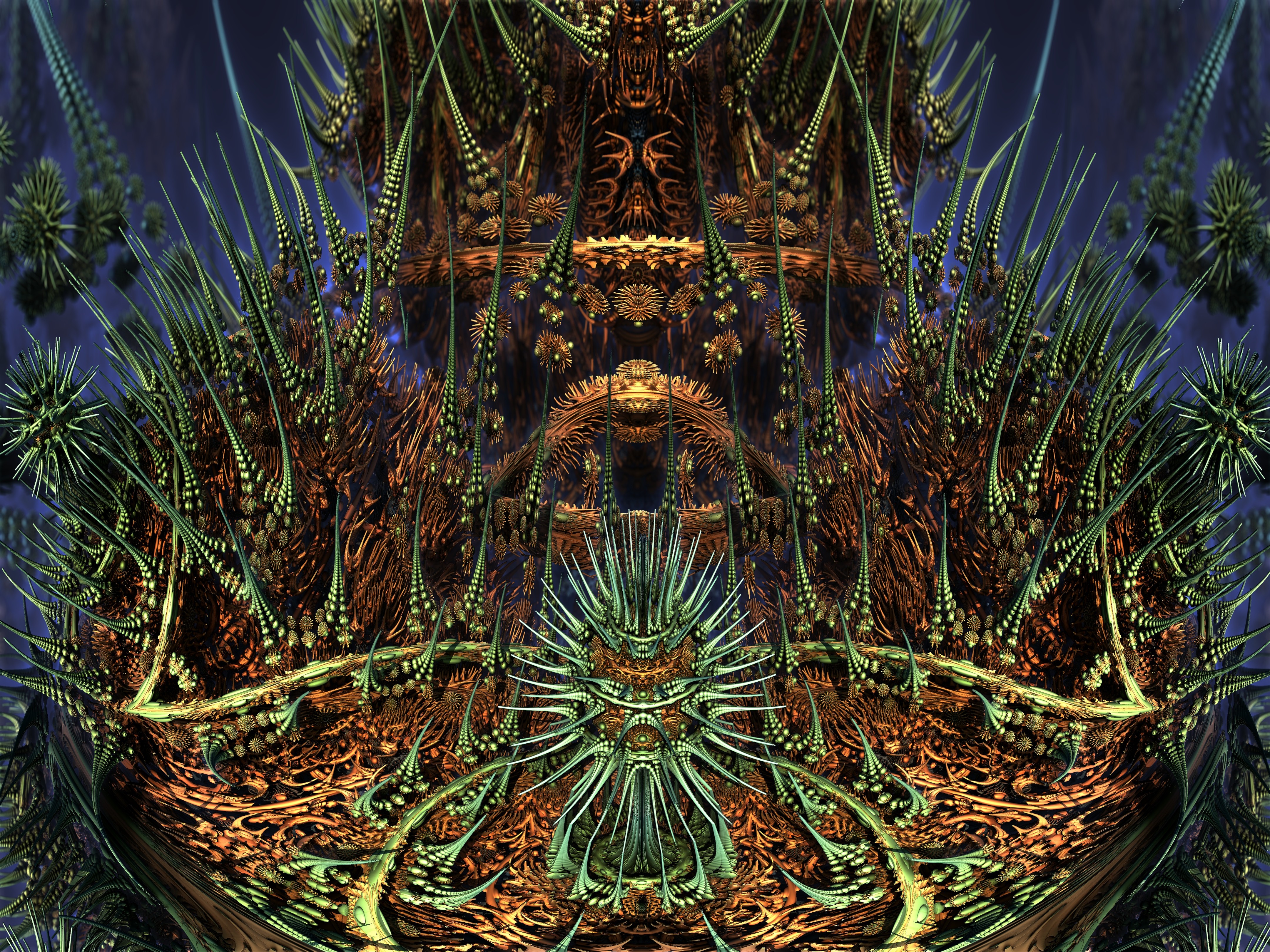 ABoxPlatinumBulb fram 1139 - Mandelbulb 3D fractal by schizo604