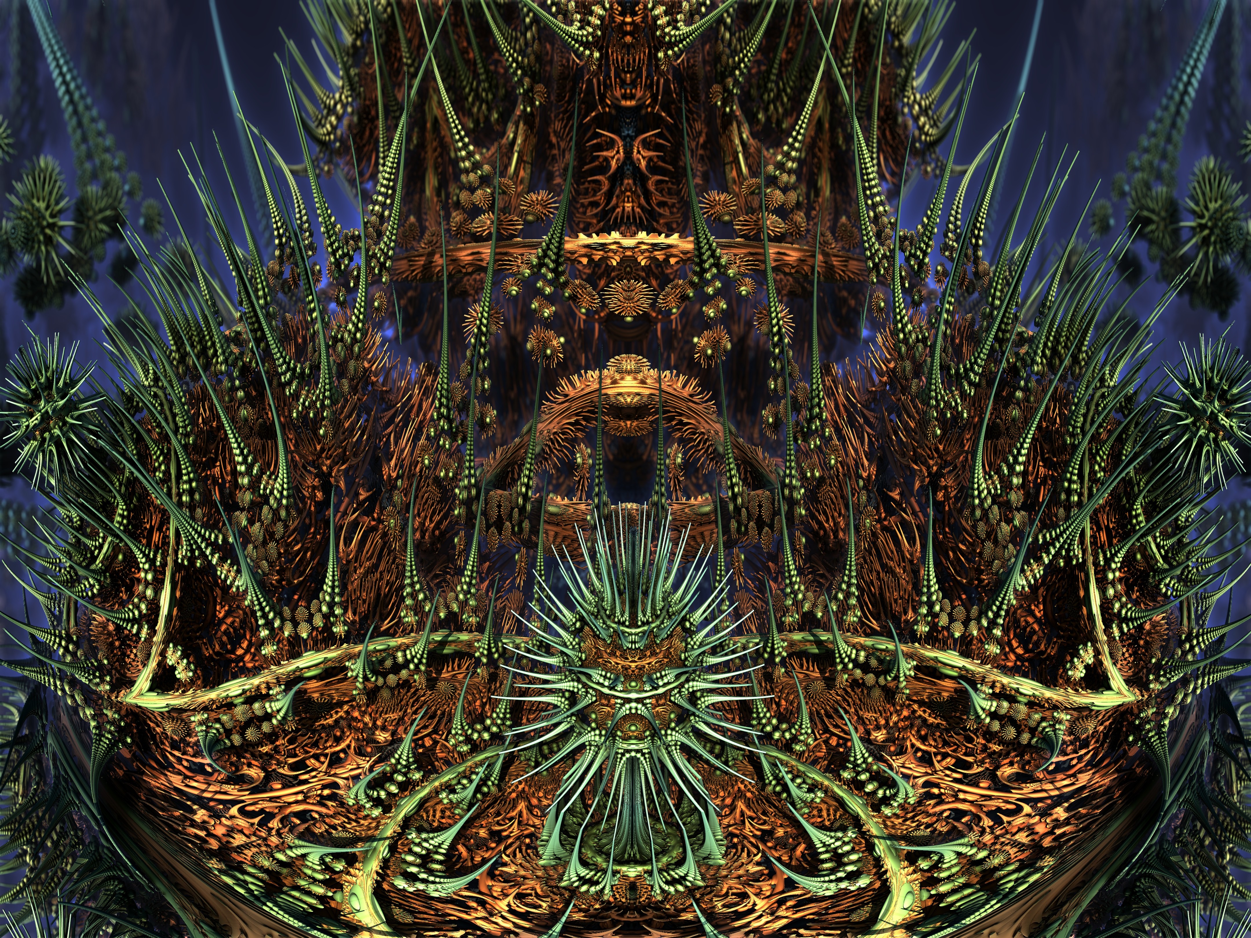 ABoxPlatinumBulb fram 1139 - Mandelbulb 3D fractal