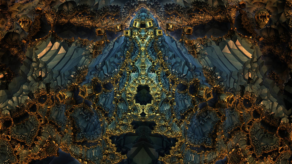 Golden Gates 3719 - Mandelbulb 3D fractal by schizo604