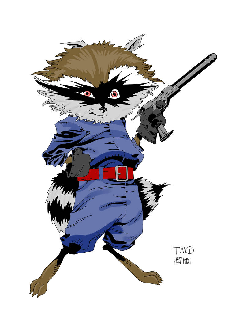 Rocket Raccoon Pin-Up by LarryKingUndead on DeviantArt