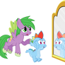Spike Pony and Rainbow Dragon