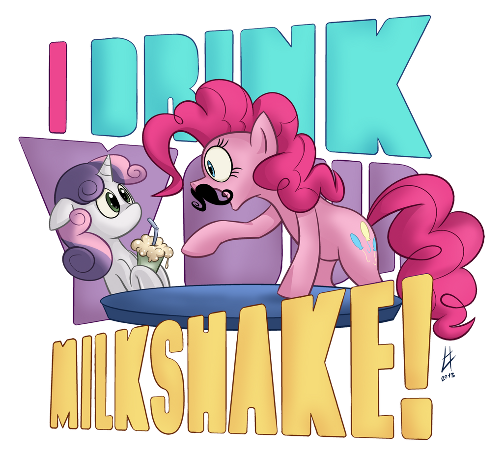 Pinkie Drinks Your Milkshake!