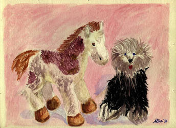 Plush Foal and Sheepdog